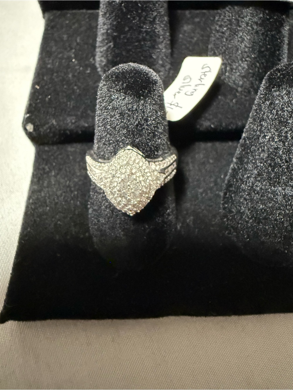 Diamond 0.5ct stone with silver band